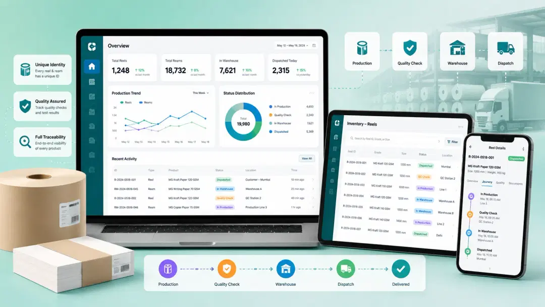 Reel & Ream Production Tracking Platform-image